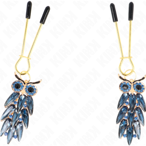 Brystvorte Klemmer KINK Ugle Anhænger 6cm - Sensorisk Fornøjelse