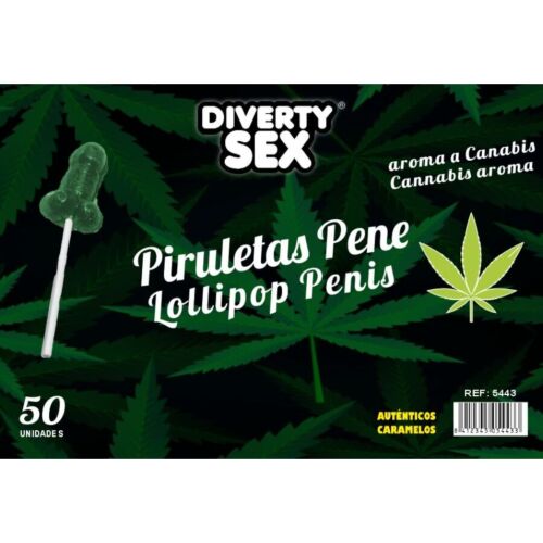 Cannabis Aromas Penis Lollipops af DIABLO GOLOSO