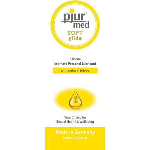 Silicone Glidecreme PJUR Med Soft Glide 1.5ml til Følsom Hud