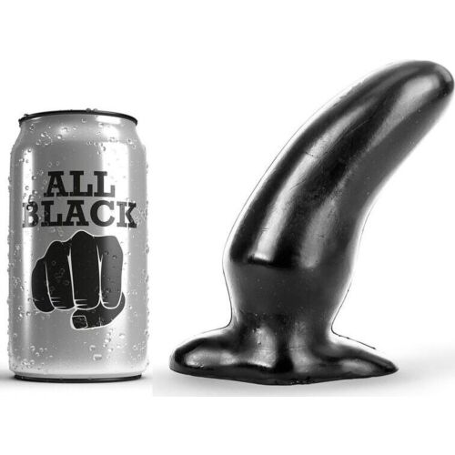 ALL BLACK 13cm Curved Anal Plug