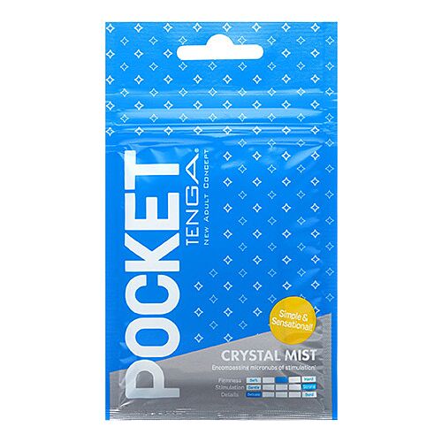 Masturbator Tenga Pocket Crystal Mist med intense teksturer