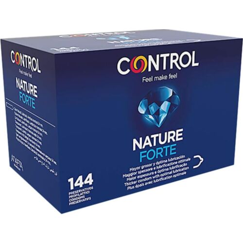Control Nature Forte Kondomer 144 Enheder - Ergonomisk Adapta Form