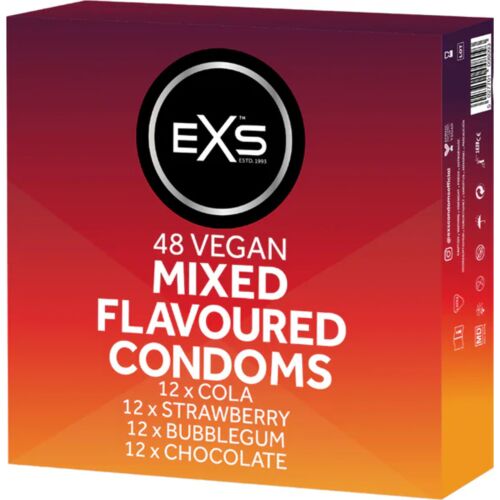 EXS Mixed Flavours Kondomer – Pakke med 48