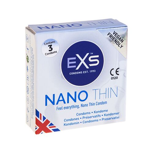 Exs Nano Thin 3's kondomer — ultratynd pasform