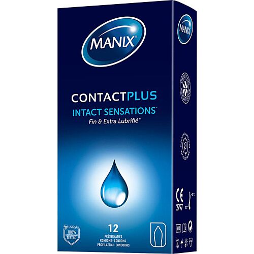 Manix Contact Plus Kondomer — Pakke med 12