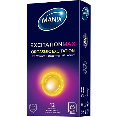 Manix Excitation Max Texturerede Kondomer (12 stk.)