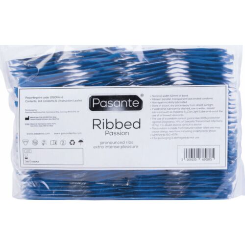 Pasante Ribbed Passion Kondomer - 144 Enheder for Forstærket Nydelse