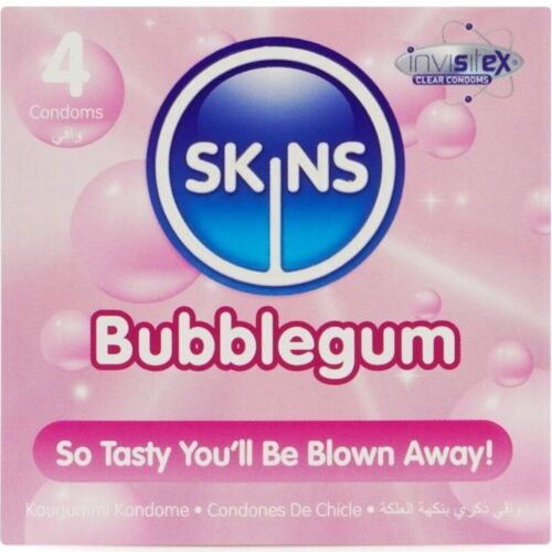SKINS Bubblegum Kondomer Pack med Frugtagtig Aroma