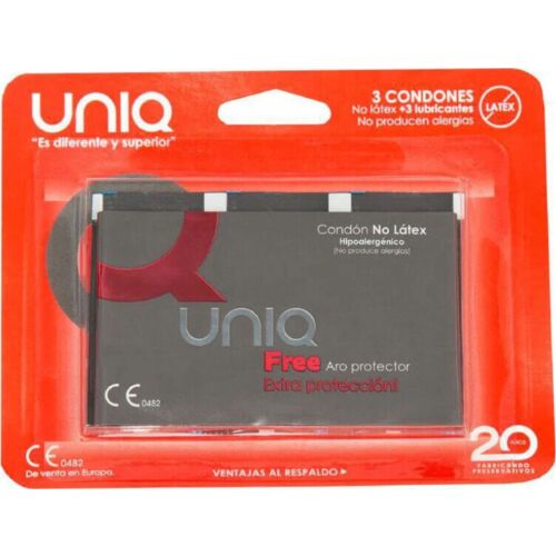 Kondomer UNIQ Free Latexfri med Ring
