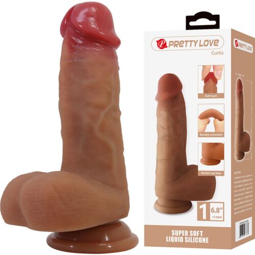 Realistisk Dildo Pretty Love Curtis med Sugekop