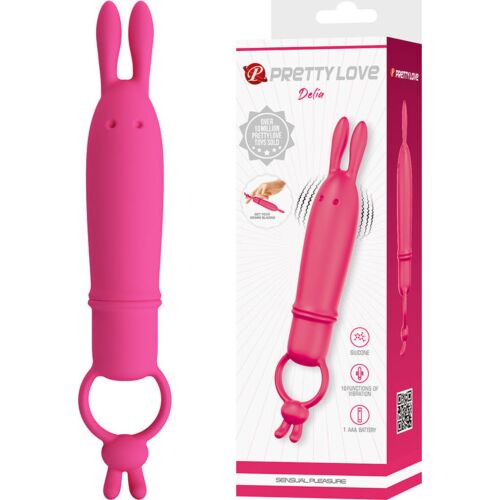 Vibrator Pretty Love Delia Rabbit med Modstandsring