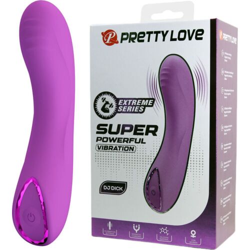G-punkt vibrator Pretty Love DJ Dick med dekorativ ring