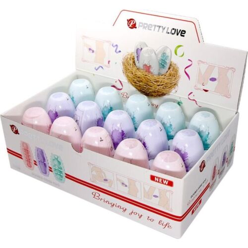 Masturbator Æg Pretty Love Dobbelt Sided med Teksturer