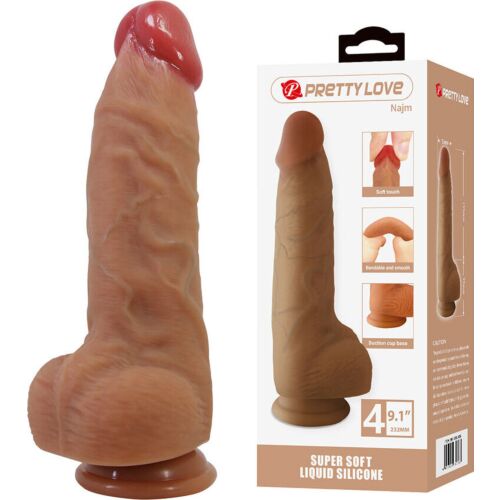 Dildo Pretty Love Najm 23,2 cm med Sugekop