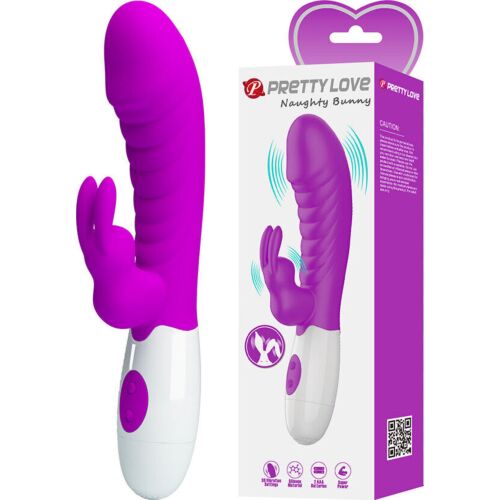 Rabbit vibrator Pretty Love Naughty Bunny med dual stimulation