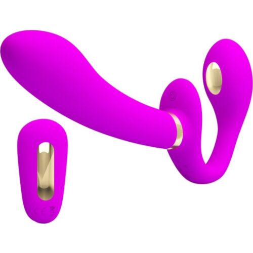 Vibrator Pretty Love Thunderbird Double Strap-On Fjernbetjening
