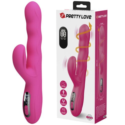 Pretty Love Winters multifunktionel kanin vibrator med LED