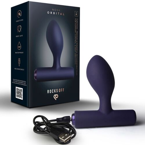 Anal Plug ROCKS-OFF NOVA ORBITAL med 16 funktioner