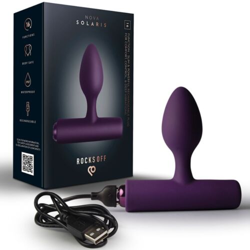 Anal Plug ROCKS-OFF NOVA SOLARIS Rechargable Power