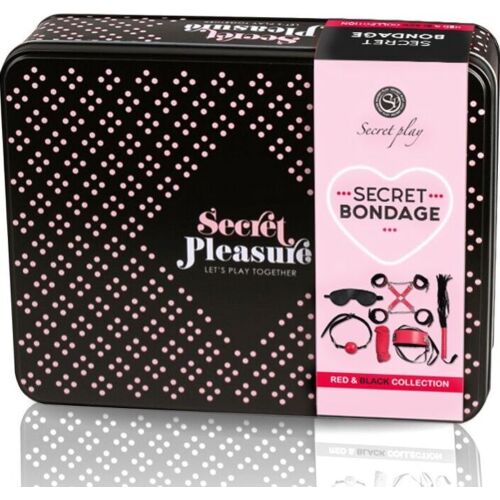 BDSM Sæt SECRETPLAY Rød Kollektion - Komplett Bondage Kit