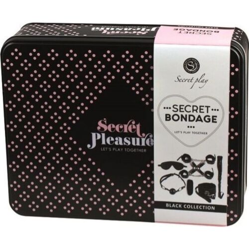Bondage Sæt SECRETPLAY 8 PCS med Fulde Tilbehør
