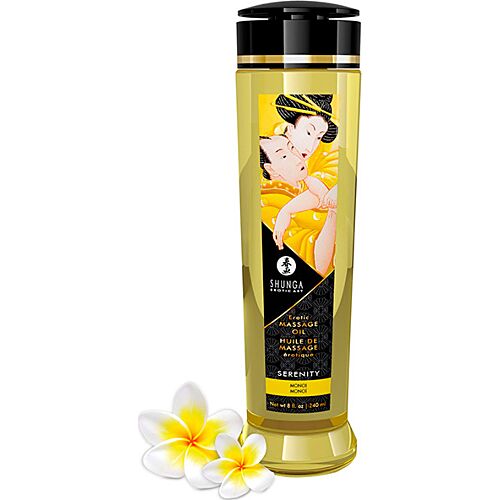 Shunga Serenity 240 ml Sensuel Massageolie med MONOI Duft