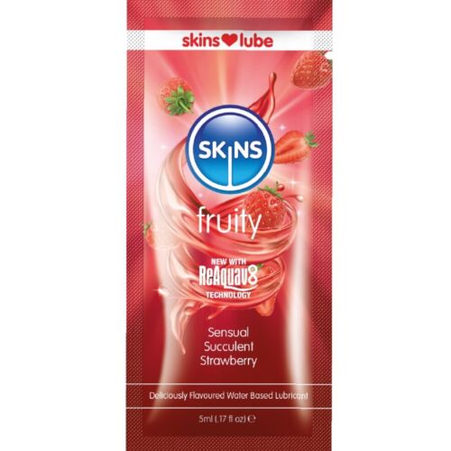 Lubricant SKINS Strawberry Monodosis 5 ml