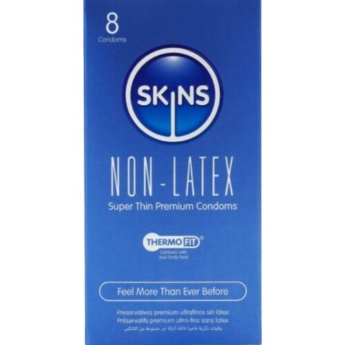 Preservativ SKINS - Latexfrit 8 pakker