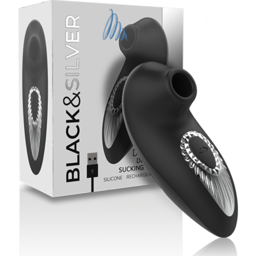 Klitorissuger BLACK&SILVER Drake Deluxe med ergonomisk design