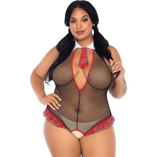 Crotchless Teddy Leg Avenue Skolepige Design