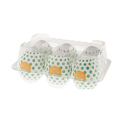 Masturbator Æg Tenga EGG WONDER STUD med pyramide teksturer