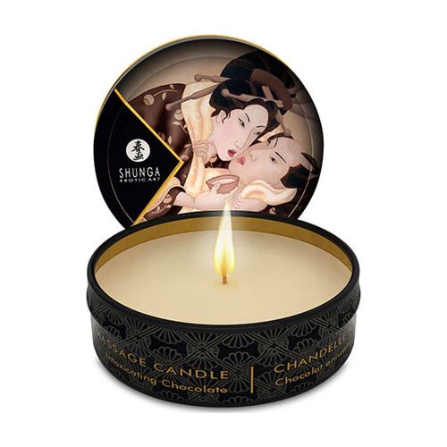 Massage Lys SHUNGA Mini Caress med Chokolade Aroma