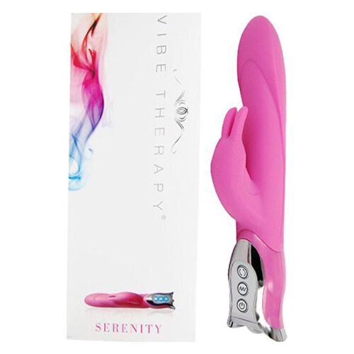 Rabbit Vibrator Vibe Therapy Serenity med Klitorisstimulator