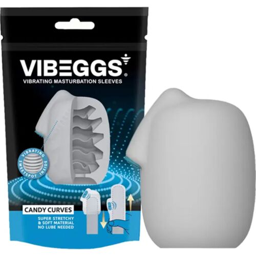 Masturbator Hylster Vibeggs Candy Curves med Vibrationsfunktion
