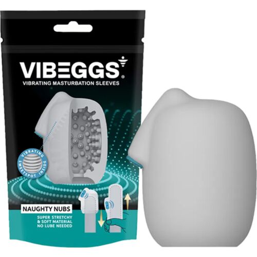 Vibeggs Naughty Nubs Masturbator Hylster med Vibration