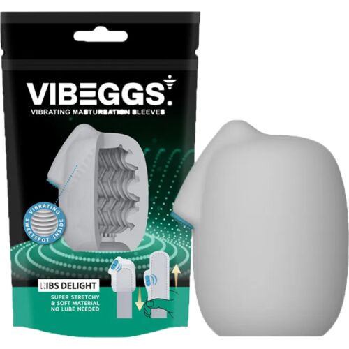 Masturbator Hylster Vibeggs Rib Delight med Vibration