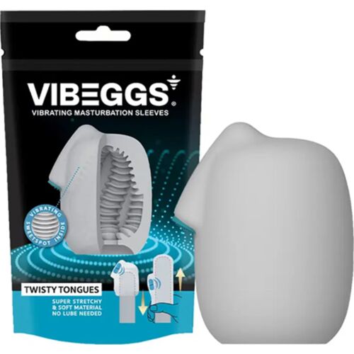Masturbator Hylster Vibeggs Twisty Tongues med Vibration