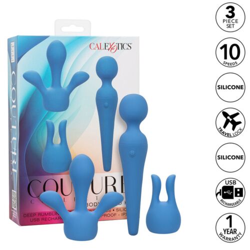 Wand Vibrator CALEXOTICS Couture Kit med 10 Vibrations