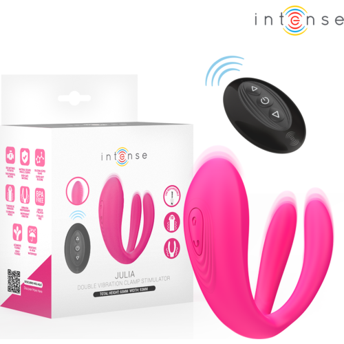 Fjernbetjent Vibrator INTENSE Julia med Dobbelt Motor
