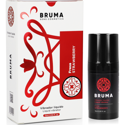 Flydende Vibrator BRUMA Jordbærsmag 15ml - Spændende Fornemmelser