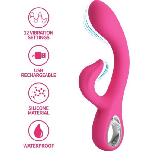 Rabbit Vibrator Pretty Love Fritz med 12 Vibrations