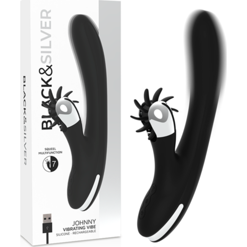 BLACK&SILVER Bunny Johnny Vibrator