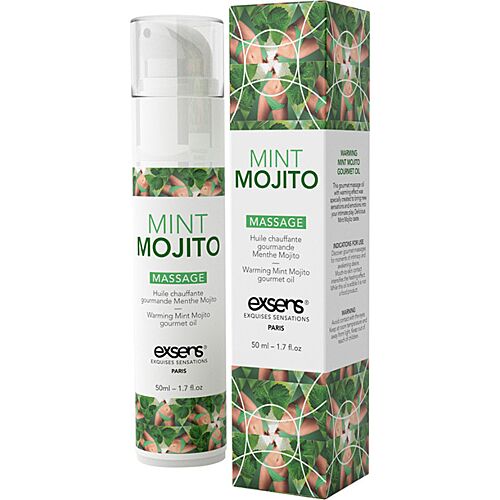 Varmende Massageolie Exsens Mint Mojito 50ml