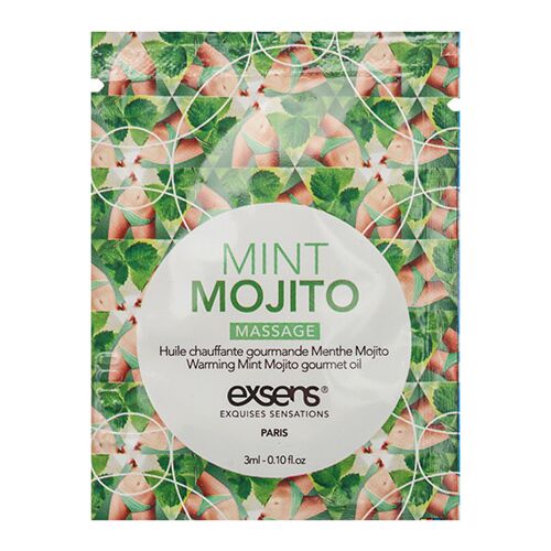 Varmende Massageolie Exsens Mint Mojito 3 ml Portionspose
