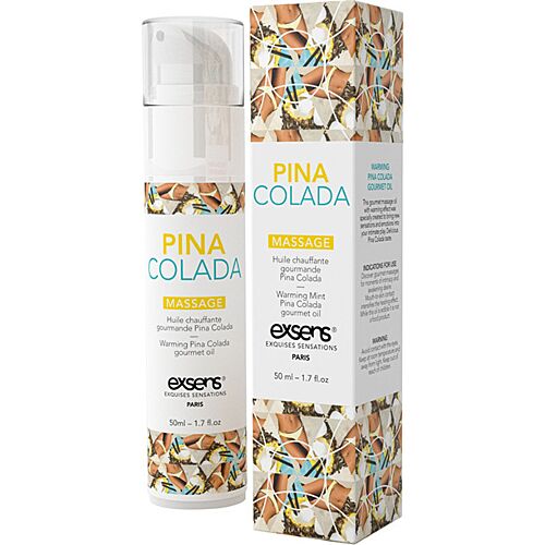 Varmende Massageolie Exsens Piña Colada 50 ml