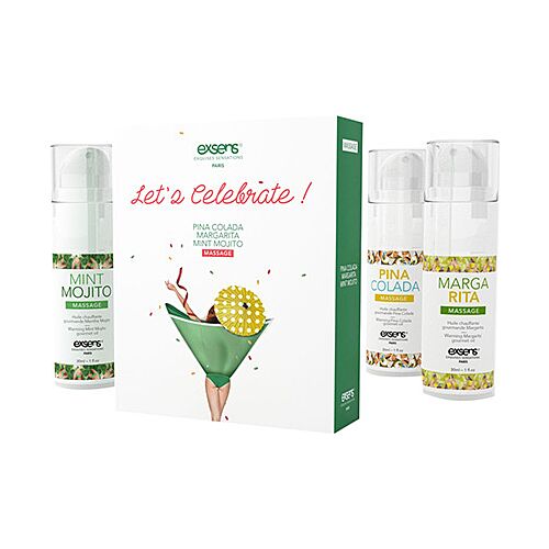 Massageolier Exsens Let's Celebrate Trio med Varmende Effekt