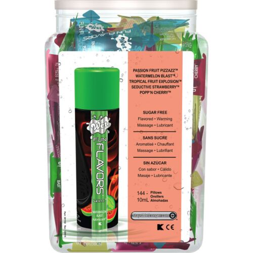 Smagsat glidecreme Wet Fun Flavors 10ml - 4-i-1