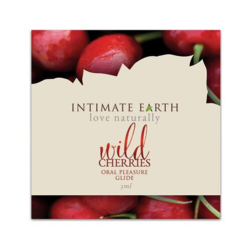 Intimate Earth Wild Cherry Glidecreme 3ml med Kirsebærsmag