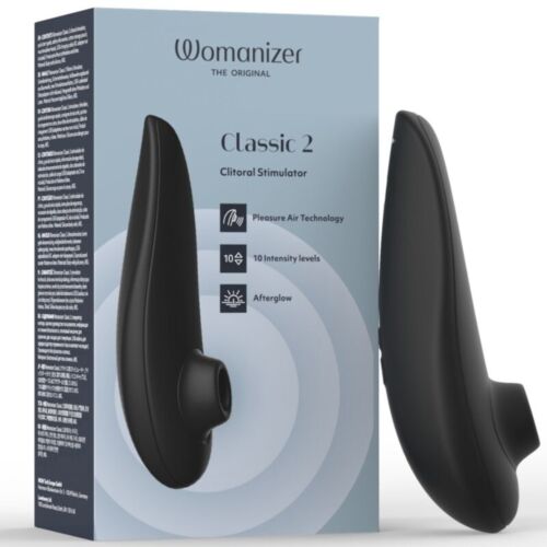Klitorisstimulator WOMANIZER Classic 2, 10 intensitetsniveauer, sort