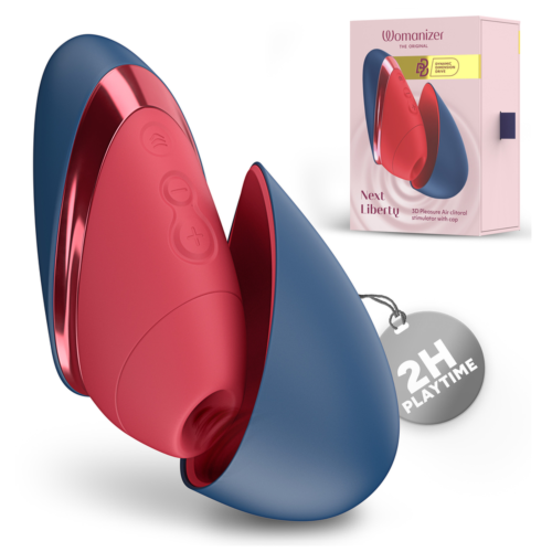 Klitorisstimulator WOMANIZER NEXT LIBERTY blå/rød med 3D Pleasure Air